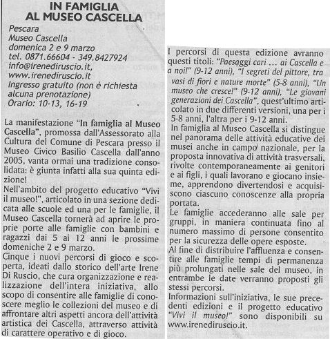 Sipario, Marzo 2008
