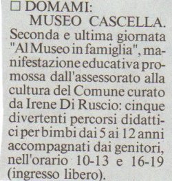 Il Messaggero, sabato 8 marzo 2008