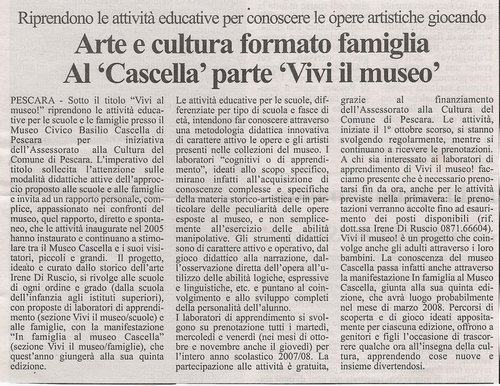 Tutto Abruzzo Oggi, mercoledi' 24 ottobre 2007