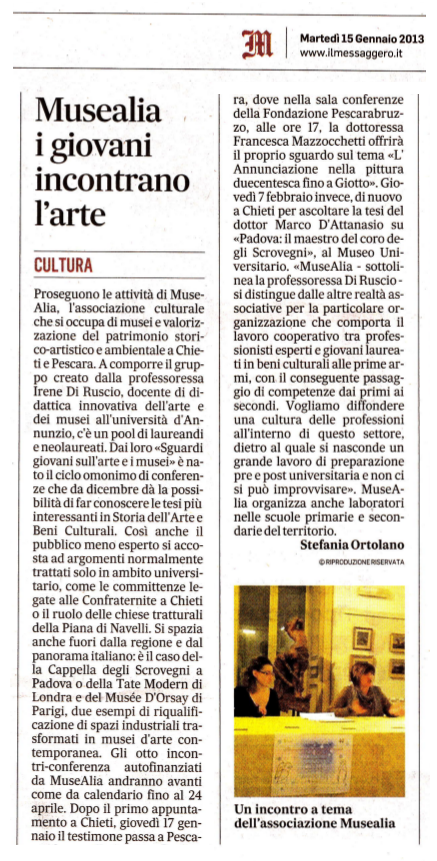 il Messaggero%2C martedì 15 gennaio 2013%2C pag. 42