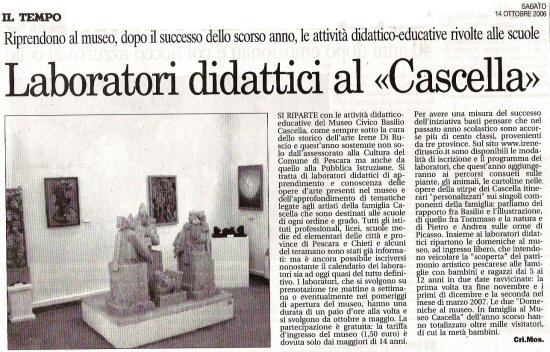 Il Tempo - sabato 14 ottobre 2006
